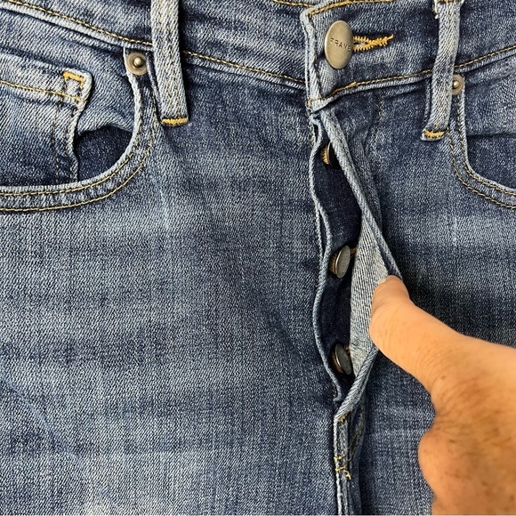 Frame Denim Le Crop Flare Jeans Cropped Sunrise Park Size 27 High Waist LCF6540 - Picture 5 of 8